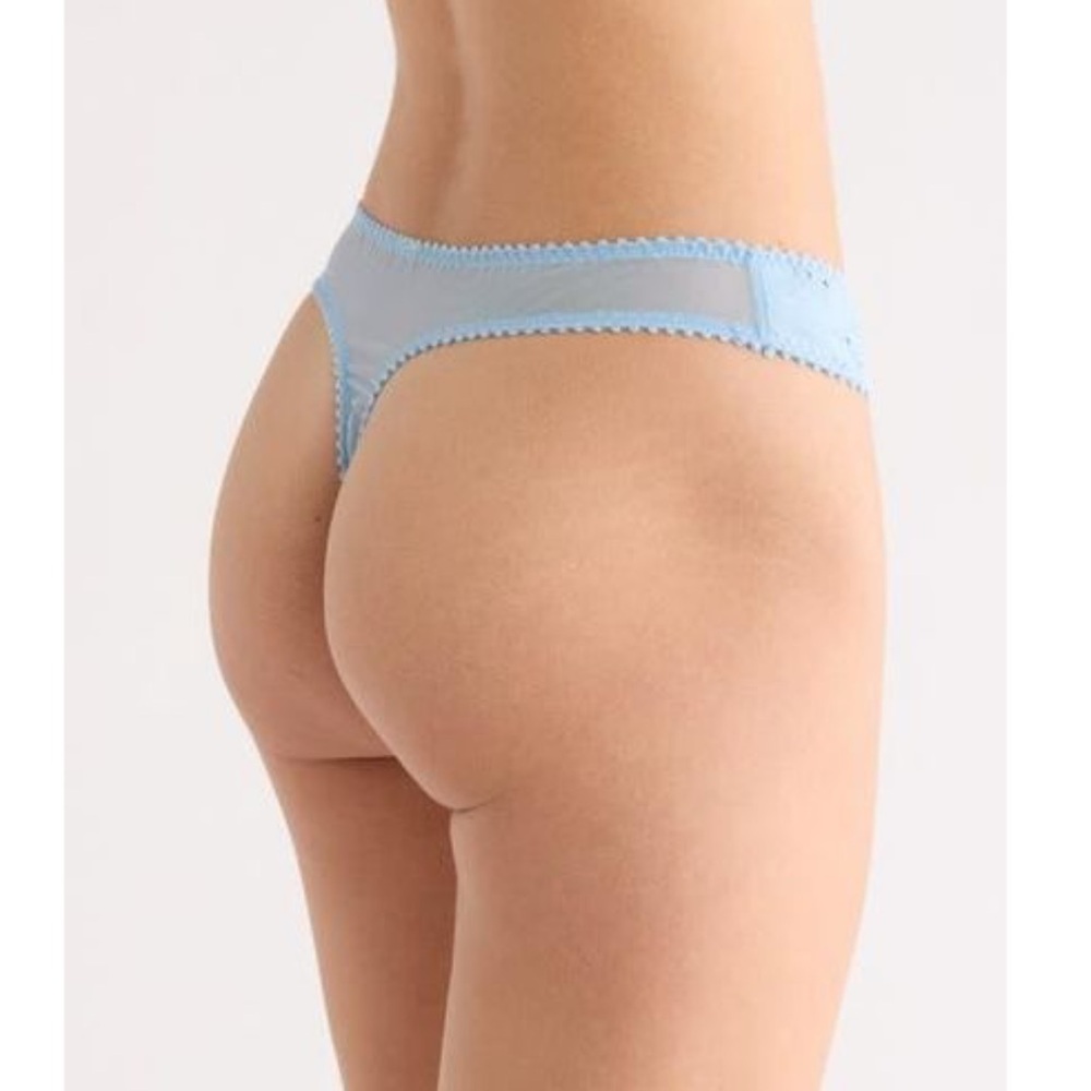 Free People Intimately Homegrown Thong in Clear Sky Blue Size S & M NWT